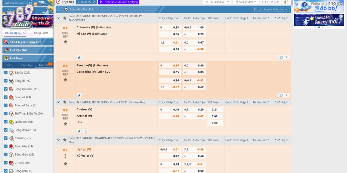 Giới Thiệu Sảnh A Thể Thao Tại 789Club